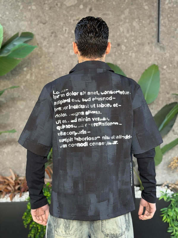 CAMICIA DOUBLE SCRIPT