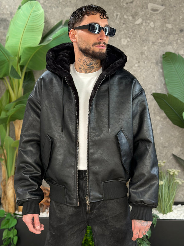 JACKET PELLE REVERSIBILE