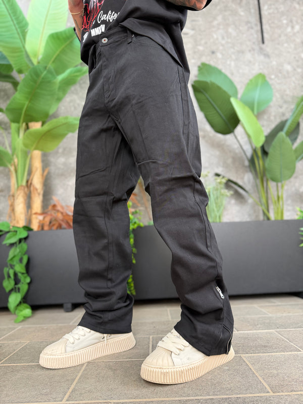 BAGGY BLACK ZIP
