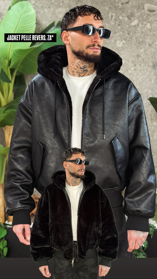 JACKET PELLE REVERSIBILE