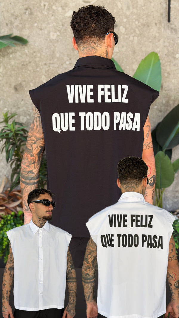 CAMICIA SMAN. VIVE FELIZ