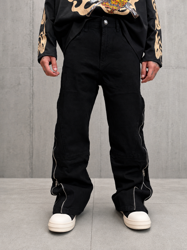FLARE ZIP BLACK