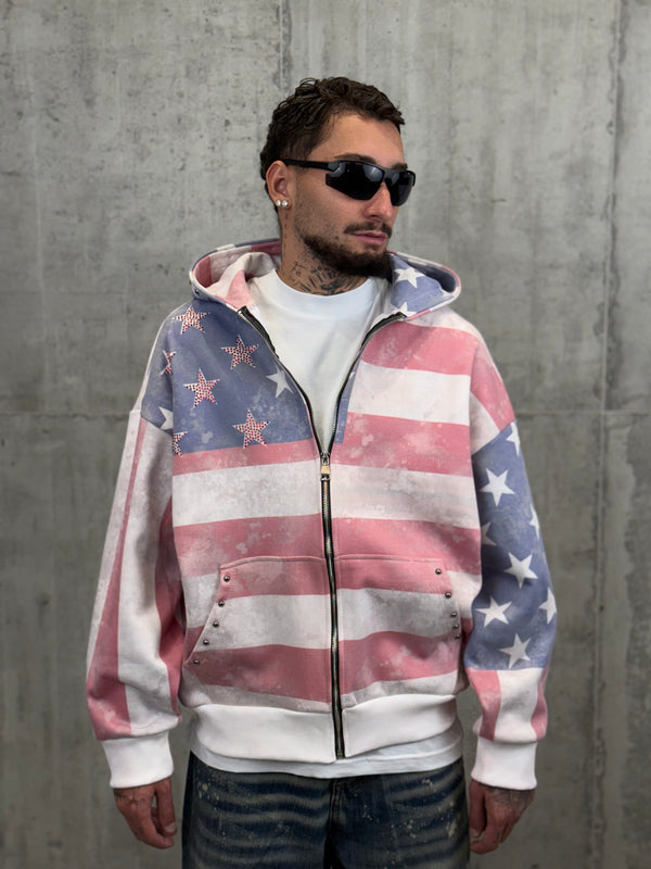 HOODIE ZIP AMERICA