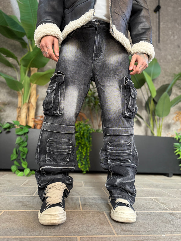 CARGO GREY POCKET BAGGY