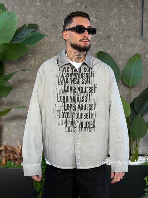 CAMICIA SCRIPT SFUMATA