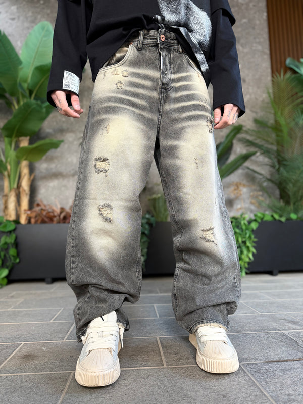 SUPER BAGGY SABBIATO BLACK