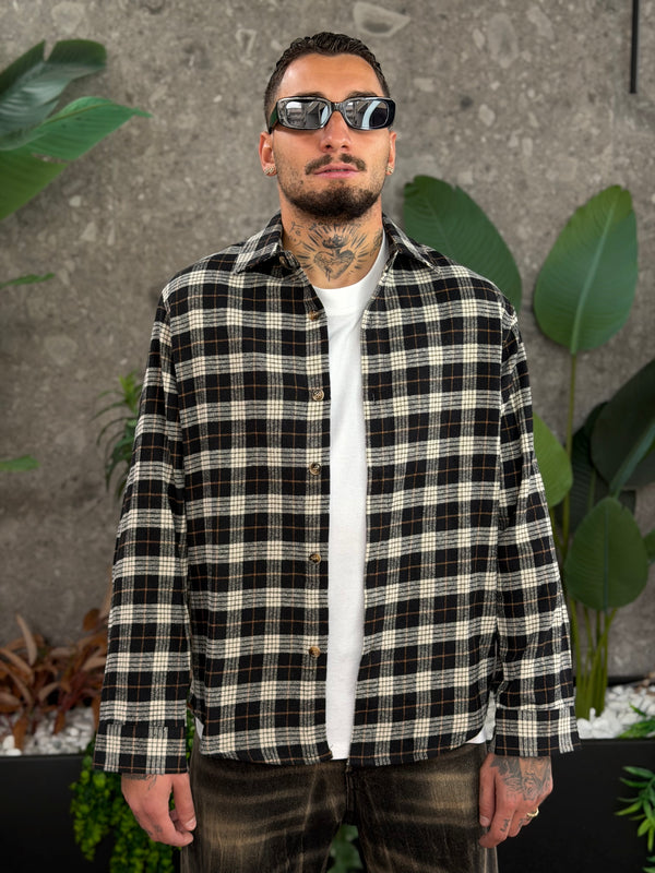 CAMICIONE QUADRI JW BLACK