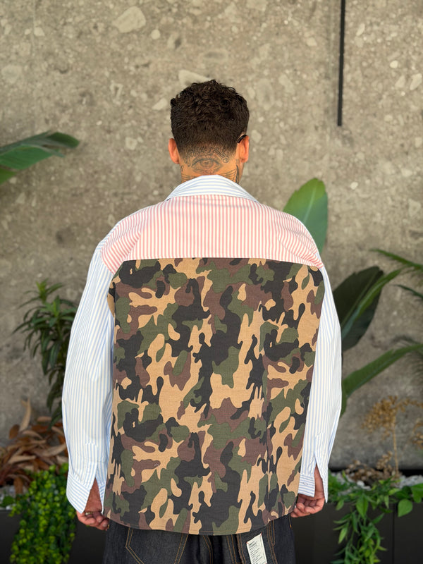 CAMICIA STRUCTURE MILITARY.AZUL