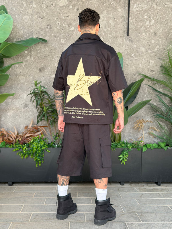 COORDSET BULL STAR BLACK