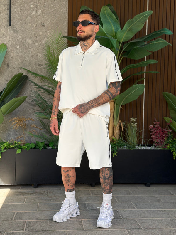 COORDSET LINEAR POLO (il coordset potrebbe avere i bottoni anziché là ZIP)