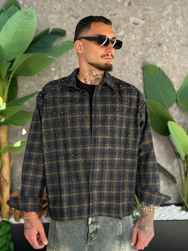 CAMICIA BUNKER BORCHIA NAVY