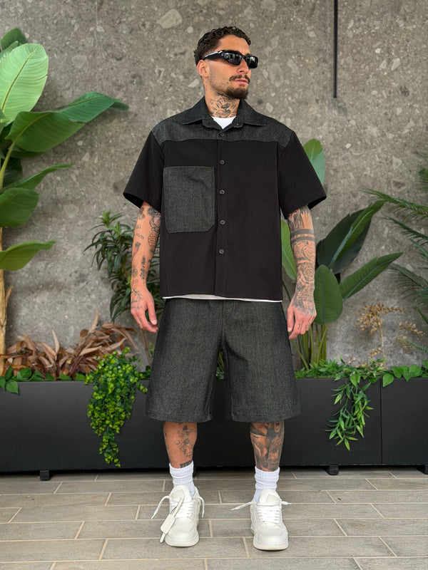 COORDSET MIX DENIM