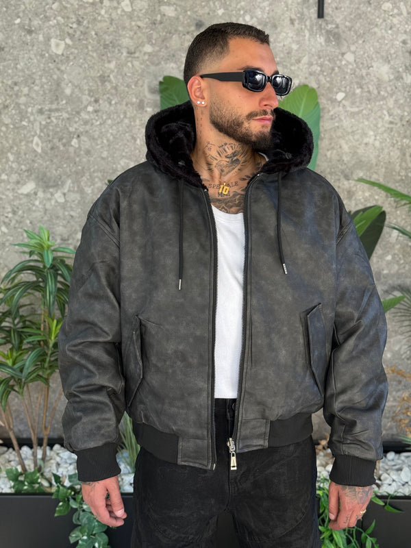 JACKET PELLE REVERSIBILE