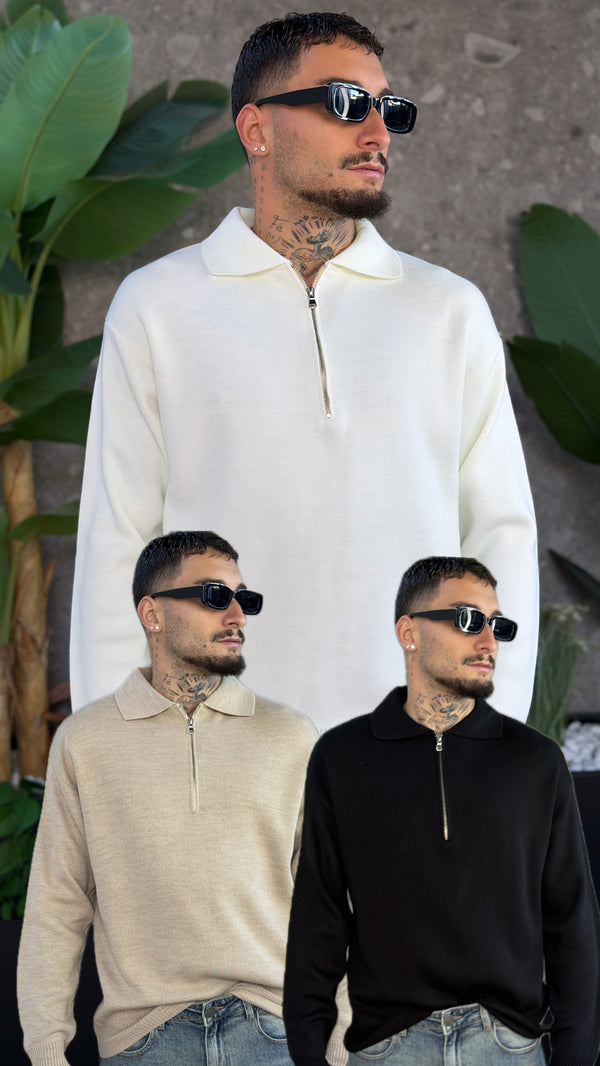 MAGLIONE POLO ZIP