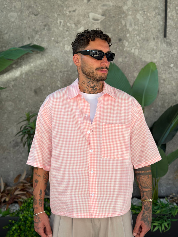 CAMICIA QUADRI PINK