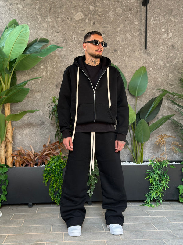 TRACKSUIT ZIP BLACK