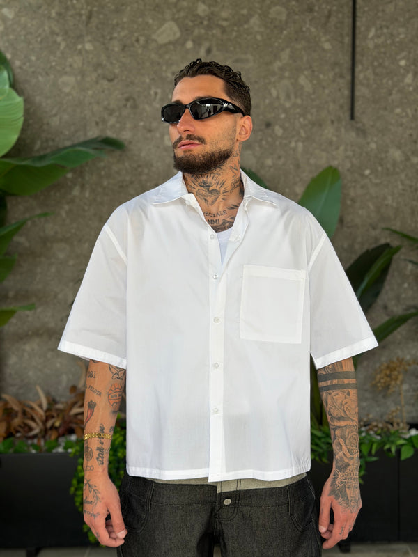 CAMICIA CROP VIVE FELIZ