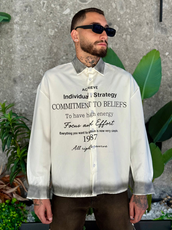 CAMICIA SCRIPTURE SFUMATA SOX