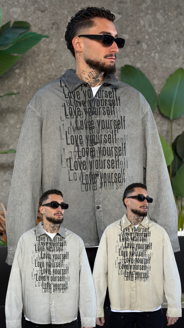 CAMICIA SCRIPT SFUMATA