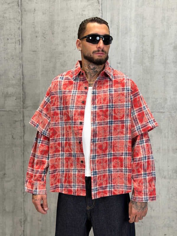 CAMICIA DOUBLESLEEVE RED