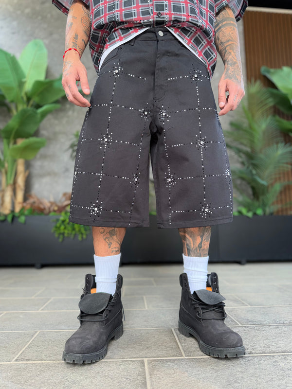 SHORT BNK. DIAMOND RAGGI BLACK