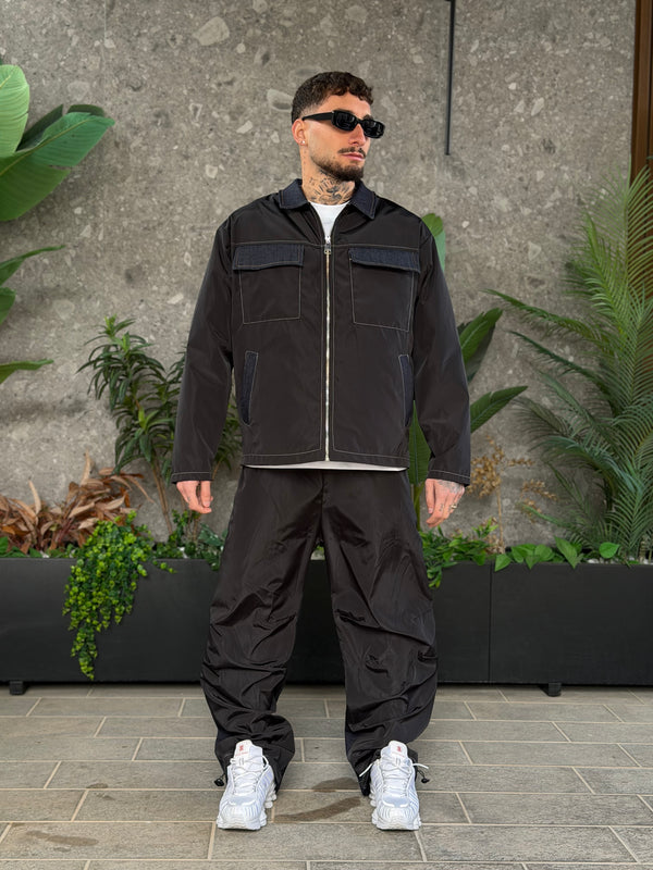 COORDSET SFL DENIM BLACK