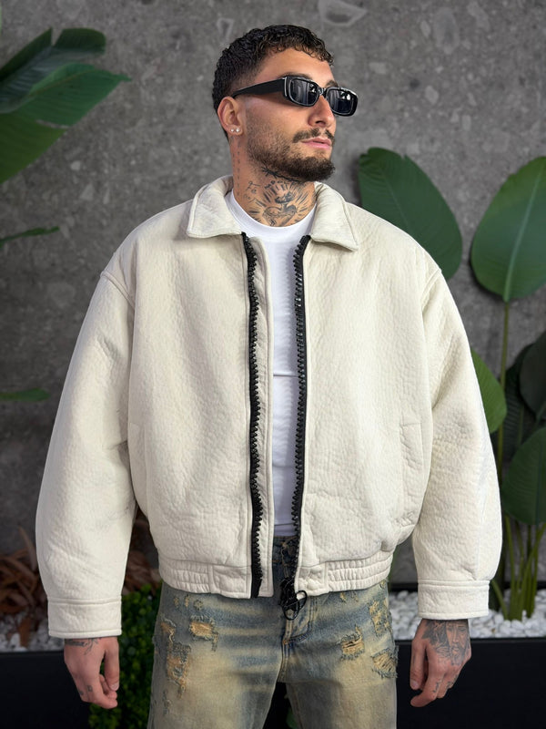 JACKET ZIPPONE ZA* PANNA