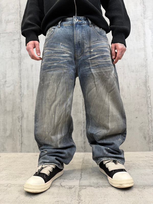 BAGGY SPALMATO SABBIA