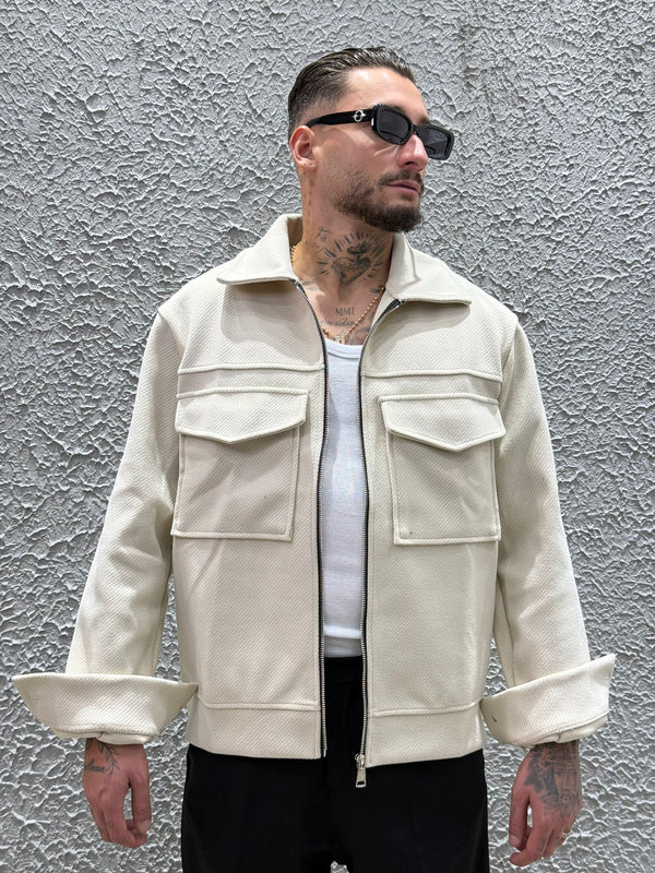 JACKET ZIP NEW CREAM