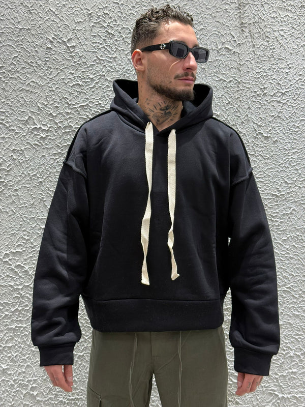 HOODIE CUCITURE TOKYO BLACK